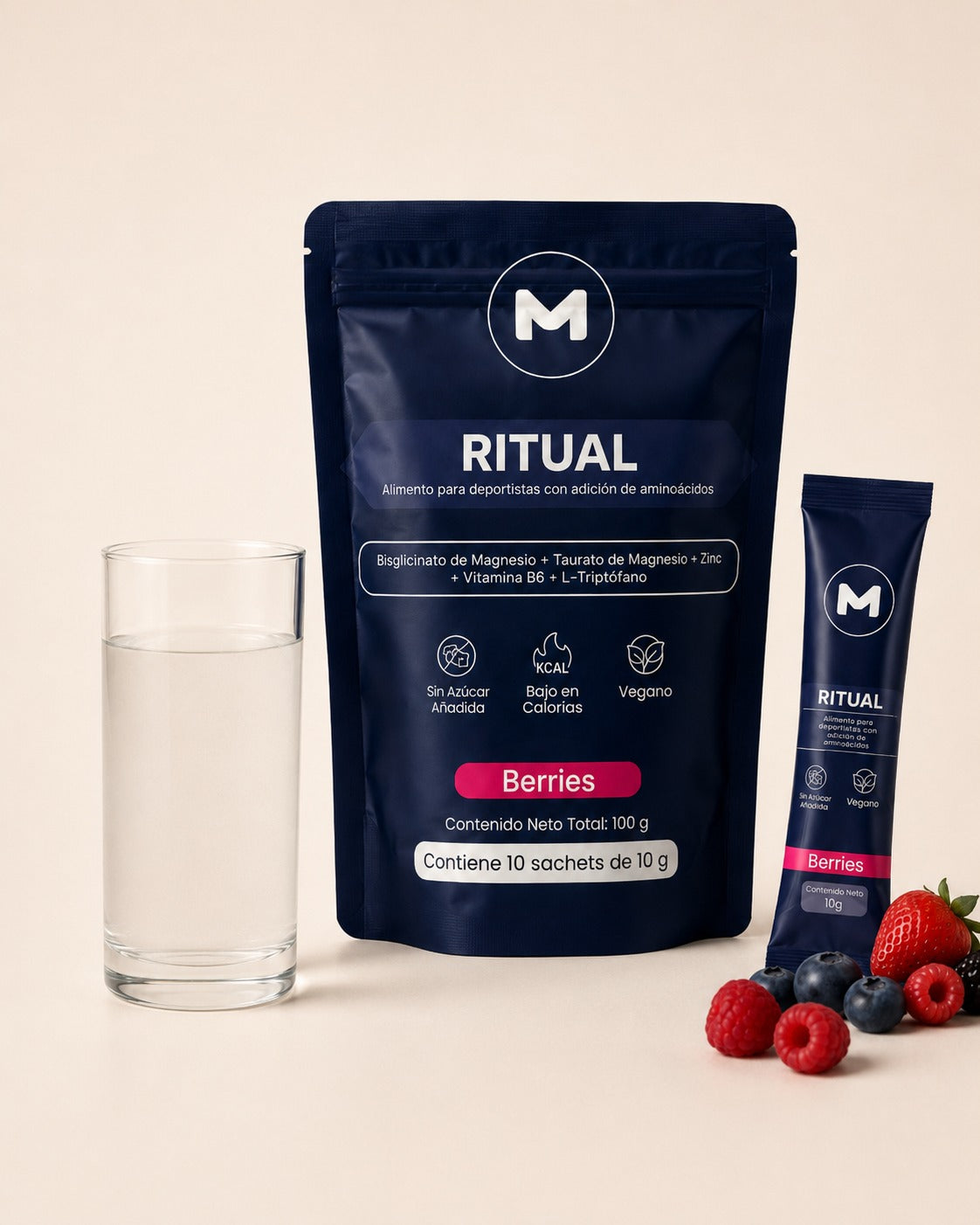 RITUAL junto a disco de peso y toalla de entrenamiento