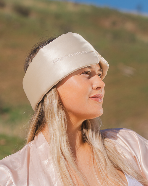 Antifaz King + Scrunchies x3 + Bolsita de seda mulberry - Mas Descanso Chile