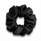 Scrunchie Cierre Oculto (6 cm) de seda mulberry - Mas Descanso Chile