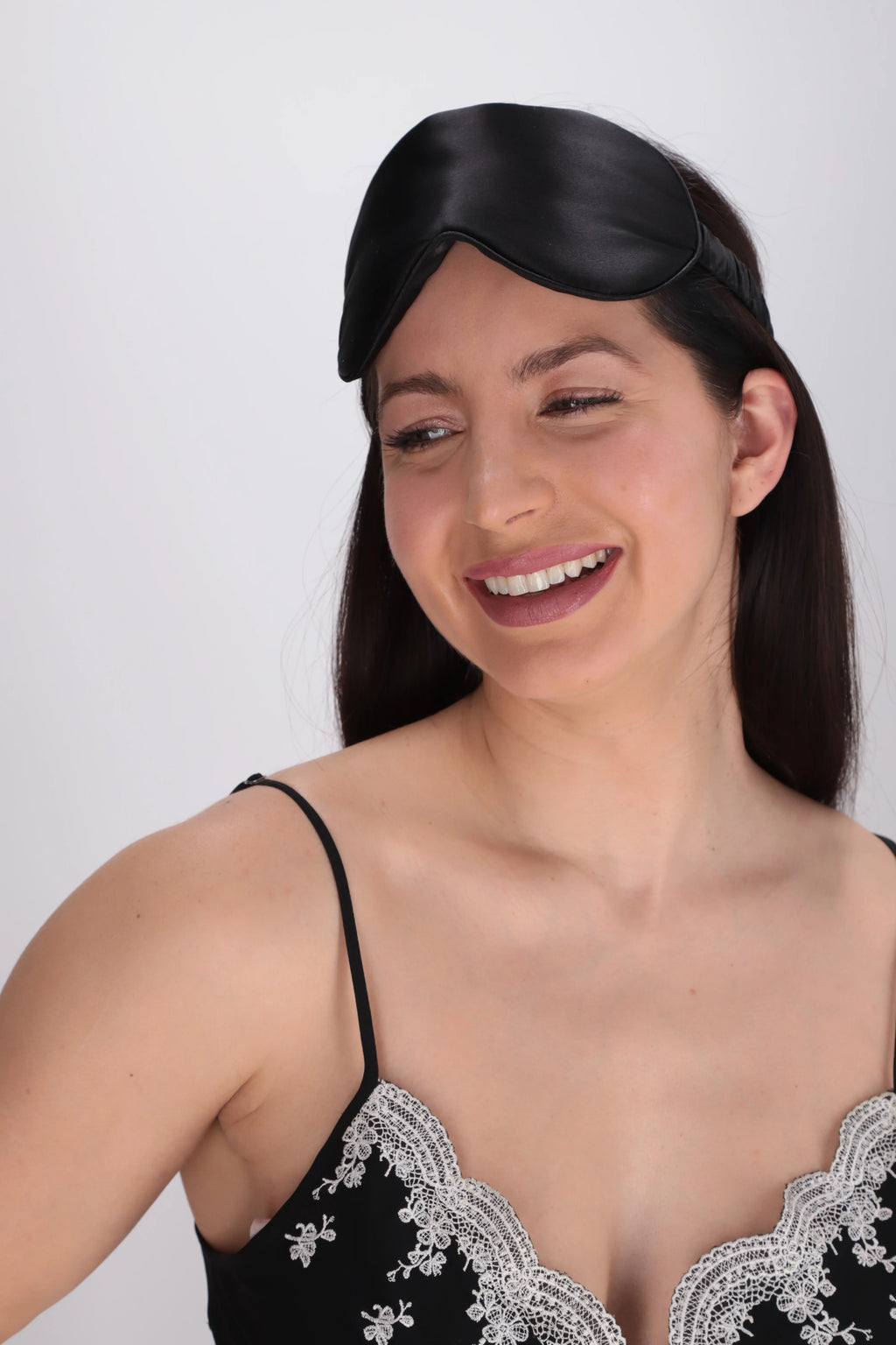 Antifaz 3D Memory Regular de seda mulberry - Mas Descanso Chile