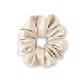 Scrunchie grande seda mulberry en cabello abundante, sin marcas ni tension - Mas Descanso