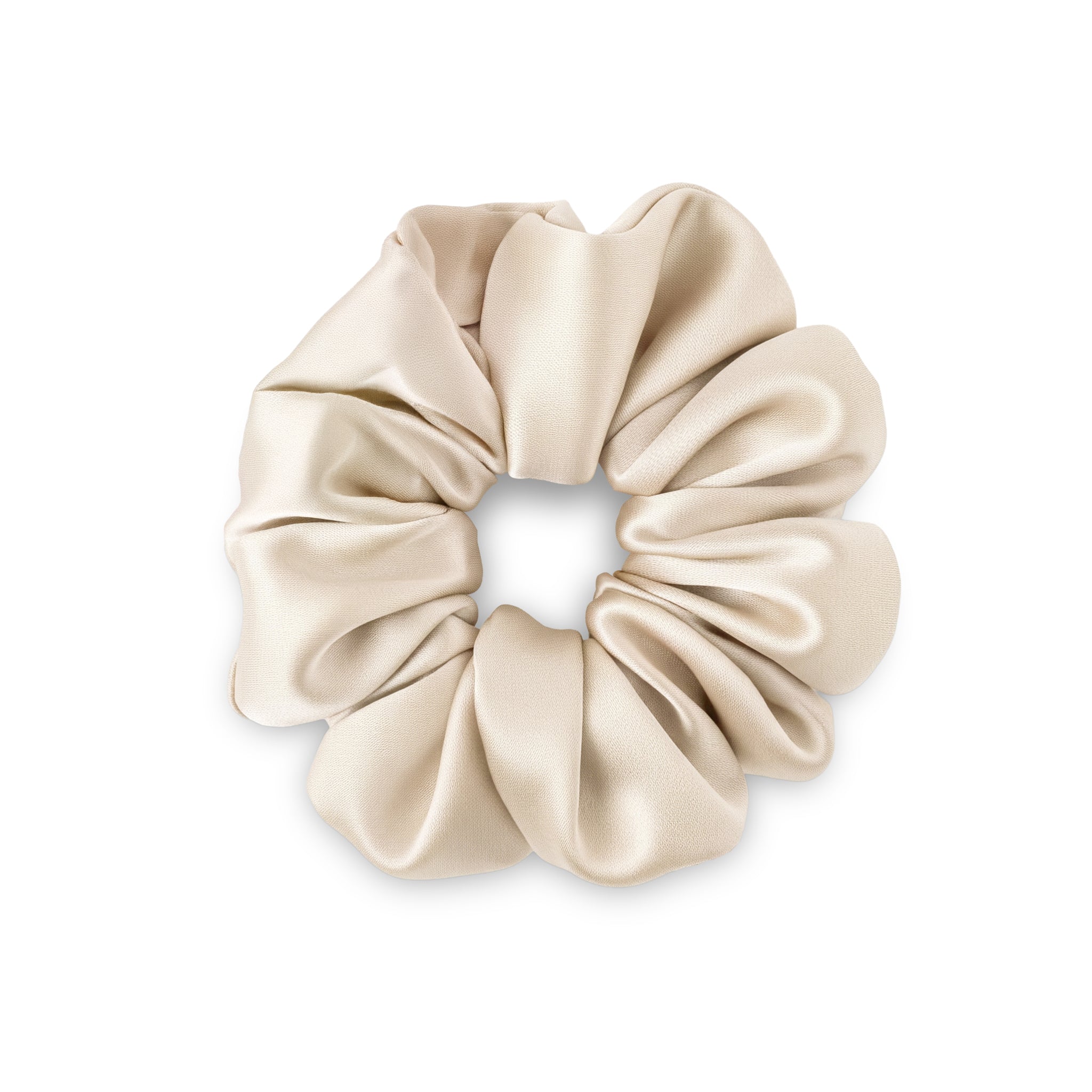 Scrunchie Grande (6 cm) de seda mulberry - Mas Descanso Chile