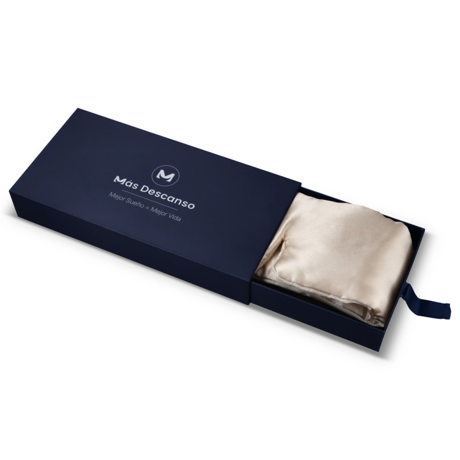 Caja regalo con antifaz de seda mulberry para dormir - Mas Descanso Chile