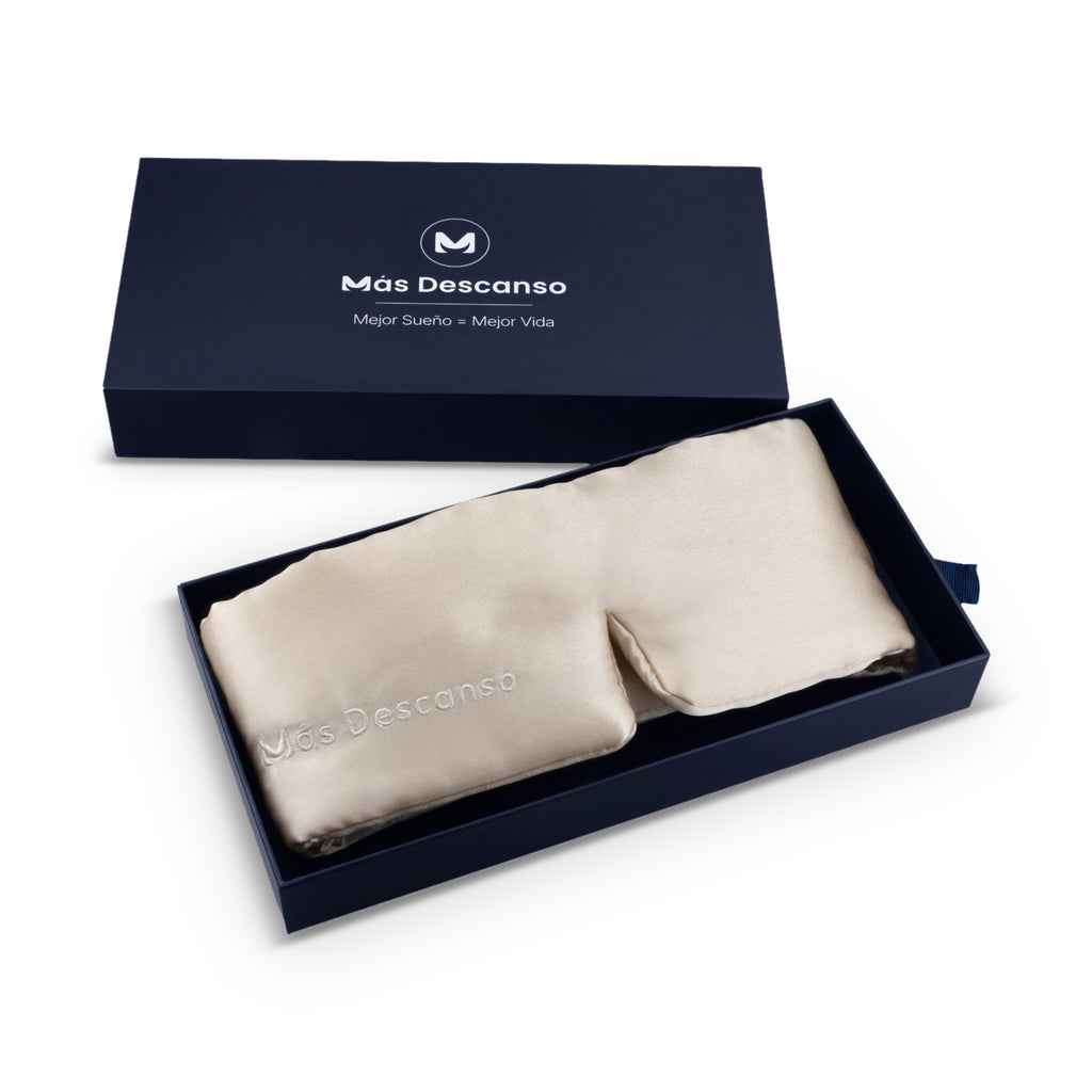 Caja Lujo Deslizable para Antifaz o Turbante* de seda mulberry - Mas Descanso Chile