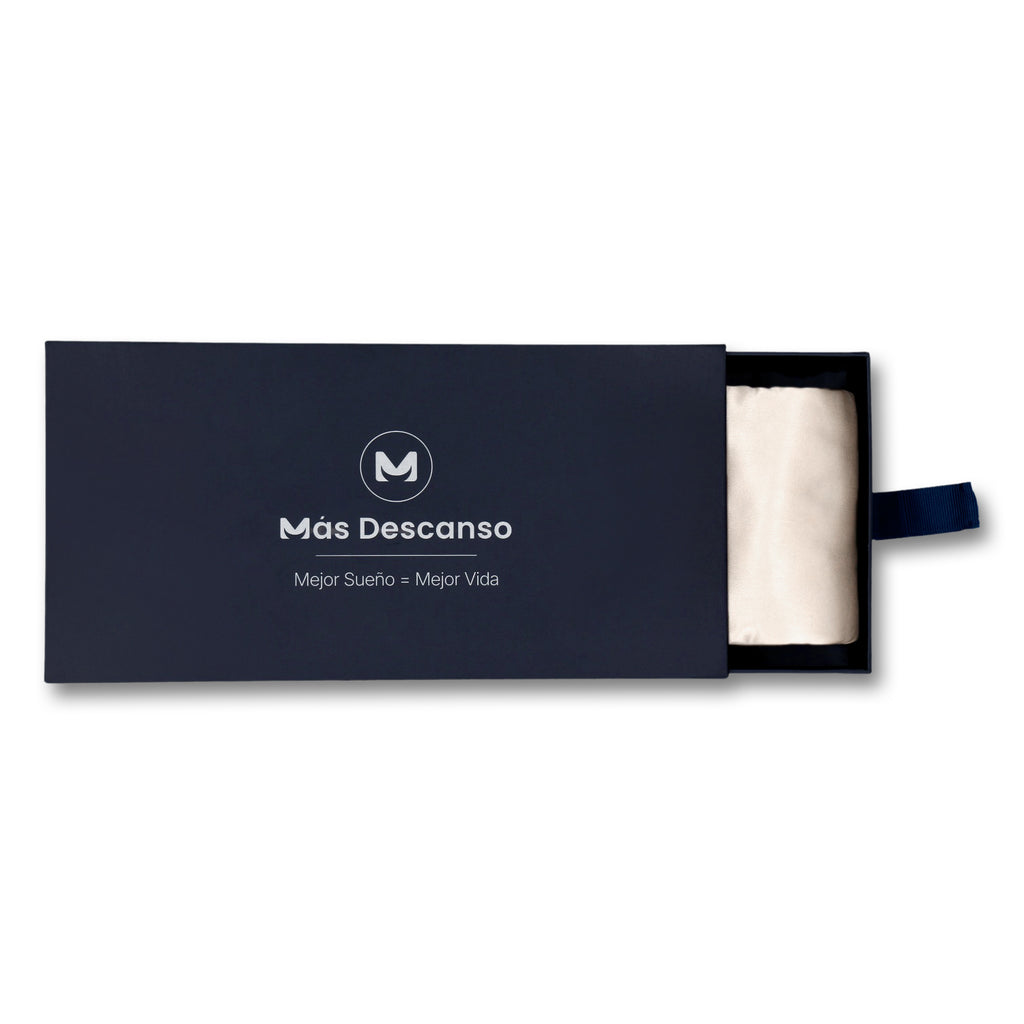 Caja Lujo Deslizable para Antifaz o Turbante* de seda mulberry - Mas Descanso Chile