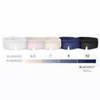 Antifaz 3D memory foam King puesto, maximo bloqueo de luz sin molestar - Mas Descanso