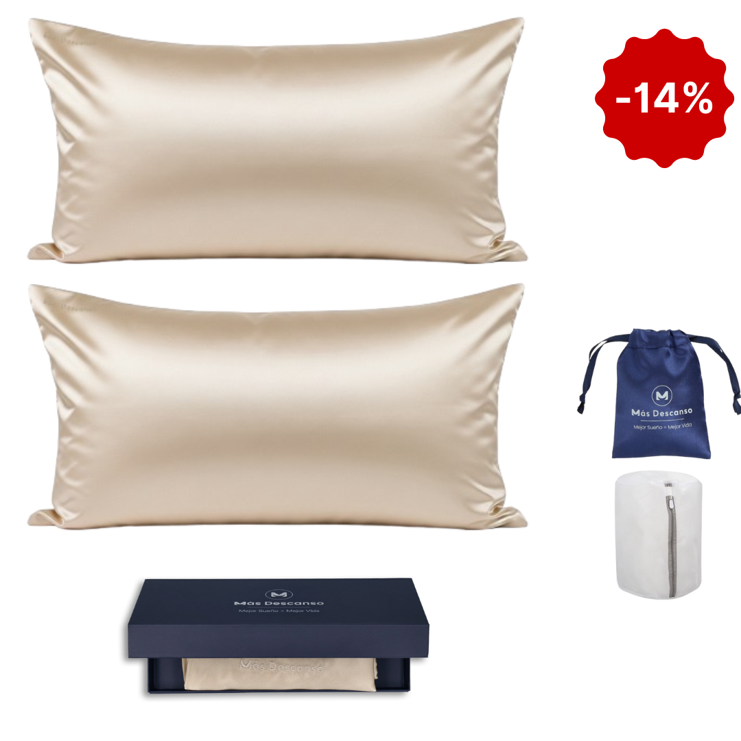 Fundas King x2 + Bolsas Lavado y Seda + Caja Lujo