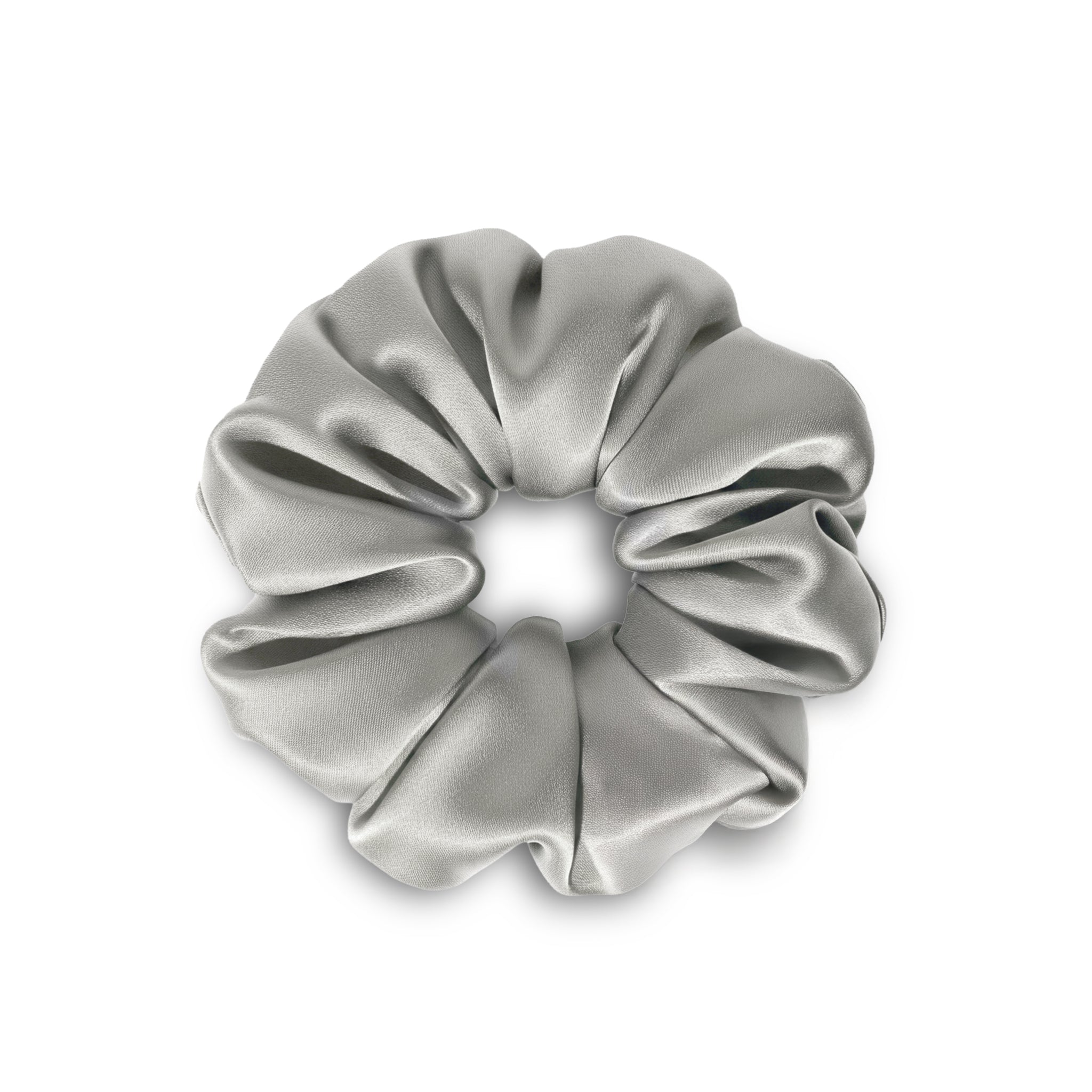 Scrunchie Grande (6 cm) de seda mulberry - Mas Descanso Chile