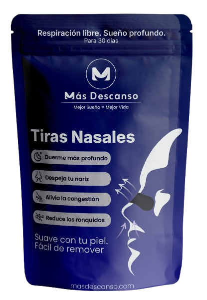 Tiras nasales para dormir mejor y mejorar la respiracion nocturna - Mas Descanso Chile