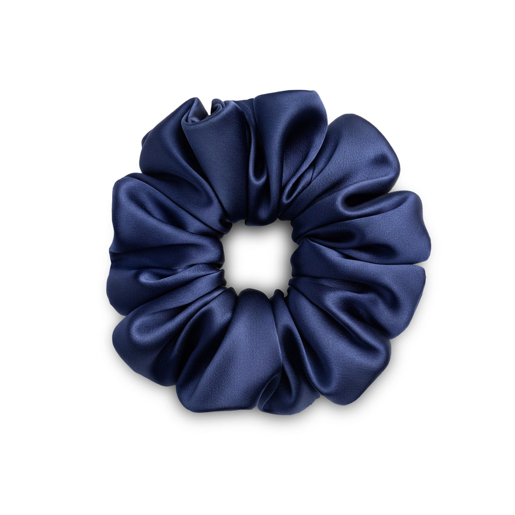 Scrunchie Grande (6 cm) de seda mulberry - Mas Descanso Chile