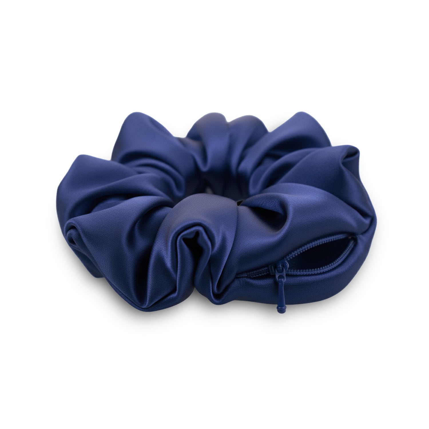 Scrunchie Cierre Oculto (6 cm) de seda mulberry - Mas Descanso Chile