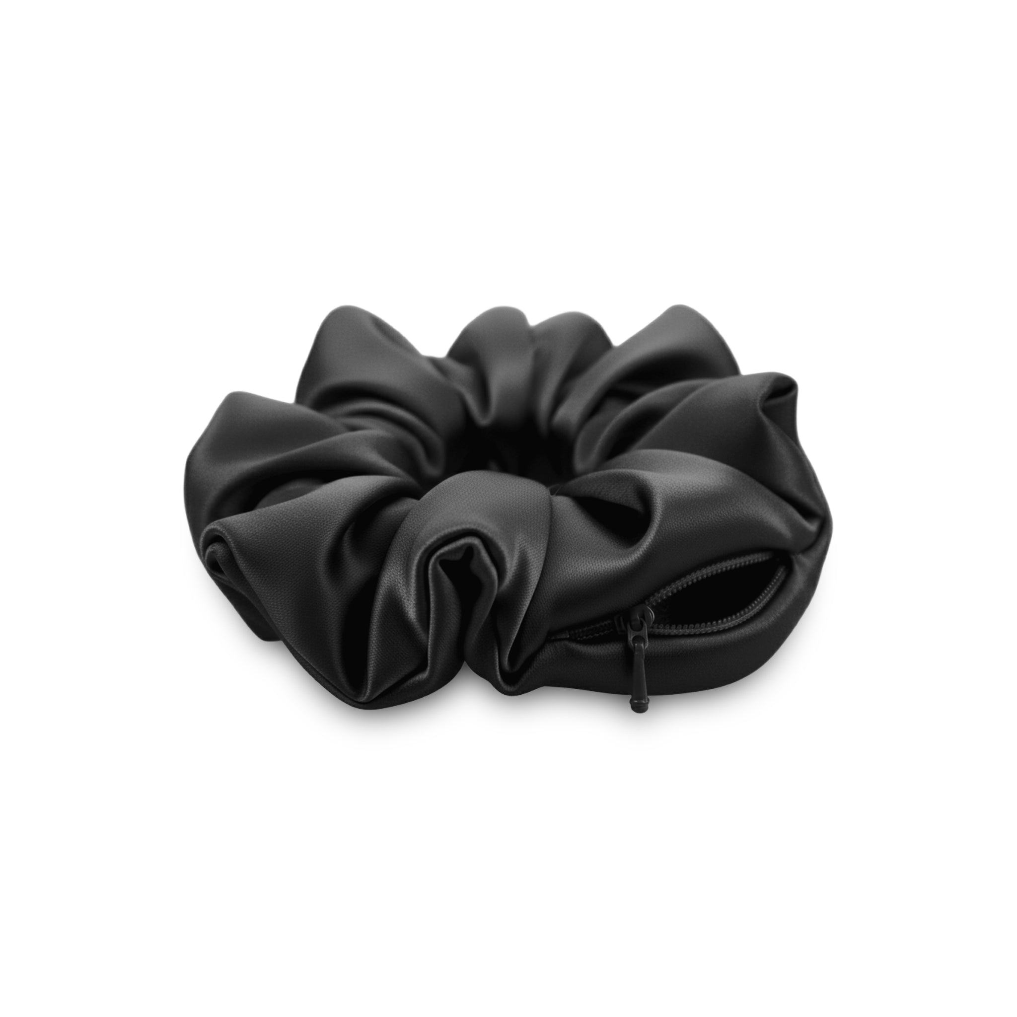 Scrunchie Cierre Oculto (6 cm) de seda mulberry - Mas Descanso Chile